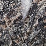 Ariella  Snakeskin Crocodile Print Surplice V-Neck Long-Sleeved Blouse Top Photo 2