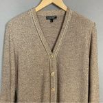 St. John Sport Knit Jacket Tan Variegated Knit Size Small FLAWS Women Dog Show Photo 2