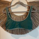 Xhilaration  Green Crop Top with White Trim Photo 0