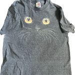 Fruit of the Loom  grey short sleeve cat shirt size medium Photo 0