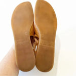 Hispanitas Tan Leather Mary Janes Women’s Size 38 EU Floral Cutout Embroidered Photo 2