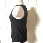 Paige black tank with faux leather trim XS Photo 5