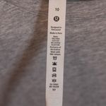 Lululemon Women's Love Crew Neck Long Sleeve Cotton Tee Shirt Heathered Gray 10 Photo 2