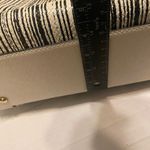 Antonio Melani  Women’s Black And White‎ Leather Shouder Bag Zipper Tote 9X4X14 Photo 5