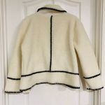 Commense Women's Embroidered Trim Fleece Kimono Jacket White Size Small NWT Photo 8