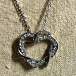 Swavorski Swarovski Crystal Double Heart Pendant Necklace Photo 0