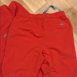 FIGS  set Bright‎ Coral Jogger pants and top XS women’s Photo 5