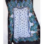 One Clothing Y2K Floral Smocked Babydoll Top Cap Sleeve Rose Empire Waist Small Photo 5