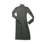 Norma Kamali Black Long Sleeve Turtleneck Midi Dress Size S Photo 7