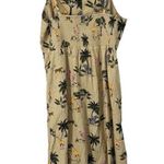 Old Navy Tan Safari Jungle Linen Blend Sundress Sz XL Photo 1
