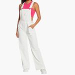 Juicy Couture NWT Wide Leg Overalls Large, WHITE Photo 1