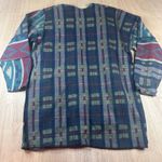 Vintage 90s Effect Creazioni Sweater Jacket Korea Geometric Plaid Knit S Photo 1