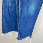 Old Navy  high rise OG loose Blue Denim Jeans women’s size 12 dark wash raw hem Photo 3