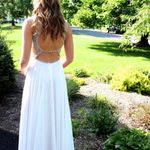 Sherri Hill White Beaded Gown Photo 4