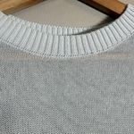 ZARA Cropped Short Sleeve Sweater Pullover Women's Medium Light Blue Sheer Girly Photo 7