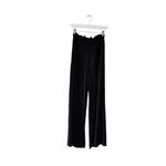 Chaser NWT Paper Bag Waist Jersey Soft Wide Leg Black High Rise Pants SZ M Photo 2