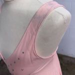 American Vintage Vintage Coquette bedazzled pink sheer maxi plunge dress Photo 1