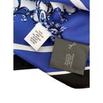 Dana Buchman  White & Blue Scarf Satin Blouse Women Size XS | 47-21 Photo 3