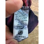 Sundry  Women's Red & Purple Tie Dye Drawstring Waist Jogger Jumpsuit Size 2 Photo 4