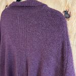 A New Day  Collar Cape Stretchy Burgundy Poncho Sweater One Size Photo 3