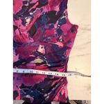 Ralph Lauren Lauren Women Floral Print Sleeveless Ruched Midi Dress Size 14 Photo 4