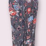 Loft Ann Taylor Floral Wide Leg Casual Drawstring Pants - size small Photo 2