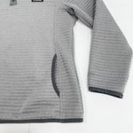 LL Bean Gray Airlight Knit 1/4 Snap Mock Neck Pullover Size MEDIUM Photo 5