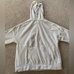 Nike Fleece Hoodie Sweatshirt Pullover Fuzzy Super Soft Beige Cream Size M Photo 4