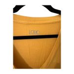 LOGO By Lori Goldstein Mustard Yellow Long Sleeve V-Neck Tunic with Pockets LRG Photo 3