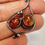 Sterling silver Baltic amber pendant Photo 5