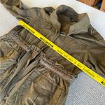 Simply Vera Vera Wang Olive Green Trench Coat Anorak Utility Jacket Petite XL Photo 7