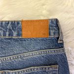 ZARA  Women’s High Rise Straight Leg Jeans Size 4 Button Fly Blue Wash Photo 3