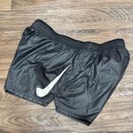 Nike Women's Black Shorts with Silver Swoosh Photo 7