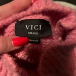 VICI  baby pink turtleneck sweater size small Photo 3
