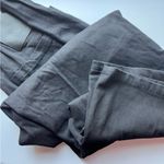 RAF SIMONS • Solid Black Cotton Wide Leg Denim Elastic Waist Pants Jeans Size L Photo 7