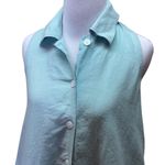 DKNY Donna Karen Blue Linen Sleeveless Dress Size 2 Photo 1