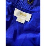 Maeve  Elseby Lace Up Midi Blue Sleeveless Dress Linen Blend S Photo 7