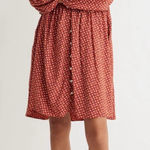 Madewell  Challis Button-Front Smocked Bodice Mini Dress in Tiny Daisy Size‎ XXS Photo 0