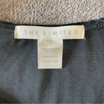 The Limited  Black Crushed Velvet Scoop Neck Long Sleeve Babydoll Dress Medium Photo 5