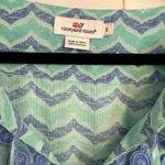 Vineyard Vines  Whale Tail Chevron Print Tunic Cover Up Cotton Blue Size Small Photo 2