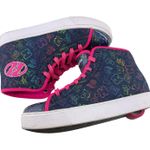 Heelys Unisex High Top Trainers Blue Denim Hot Pink Rainbow Womens 8 Photo 3