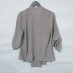 Rose + Olive  S Taupe Cut Work Trim Top Photo 8