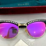 Gucci  Cat Eye Crystal Accent Sunglasses Photo 0