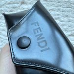 Fendi Vintage  Black Sunglasses Case Glossy Logo Luxury Photo 13