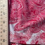 IMAN boho paisley gem colored pink with metallic detail pull on palazzo pant Size M Photo 7