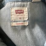 Levi's Levi’s shirt jacket woman’s blue standard short sleeve shirt Sz Med Photo 8