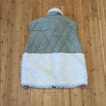 Abercrombie & Fitch Green and White Vest with High Collar Photo 2