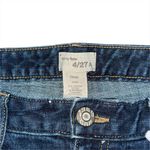Gap Curvy Flare Jeans Womens 4 / 27 Low Rise Dark Wash Button Flap Pockets 28x29 Blue Photo 2
