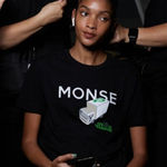 Monse‎ Shirt Women Small Black Cotton City Harvest NYC Spring Runway 23 Tee Photo 0