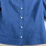 Sag Harbor  Size 8 Navy Blue Long Sleeve Jacket with Shoulder Pads Photo 2